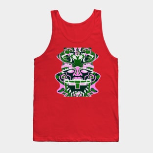 lighting olmec alien head ecopop Tank Top